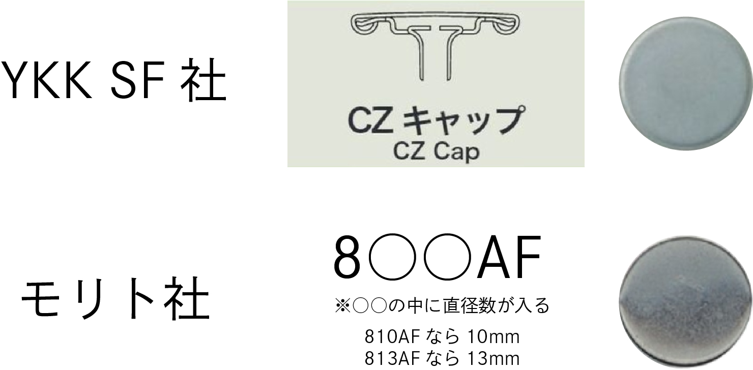 ドットボタンの置き換えはできる？YKKスナップファスナーとモリトの違い｜&CROP質問BOX – アパレル資材研究所  「&CROP」by株式会社クロップオザキ