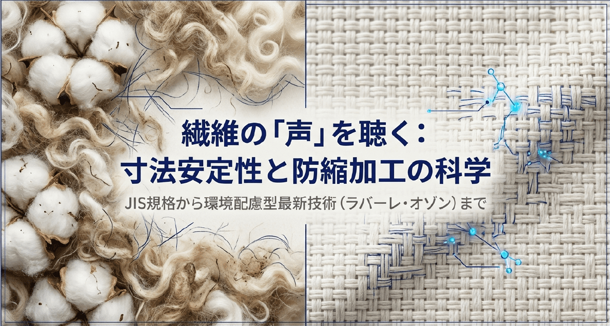 生地の縮率・寸法安定性 完全ガイド-繊維別メカニズム・防縮加工・JIS